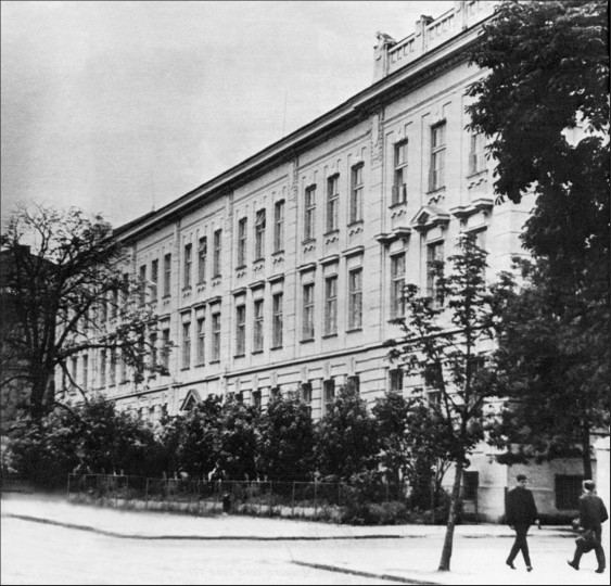 Image -- The Academic Gymnasium of Lviv (1906).