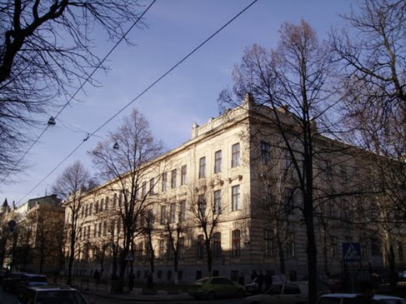 Image -- The Academic Gymnasium of Lviv (1990s).