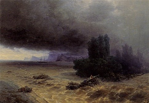 Image -- Ivan Aivazovsky: Flood in Sudak (1897)
