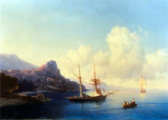 Image -- Ivan Aivazovsky: Hurzuf (1859).