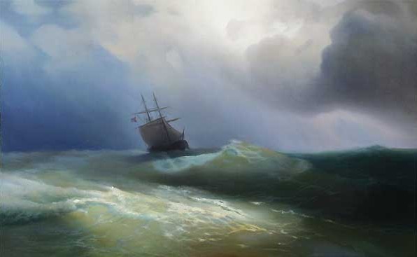Image -- Ivan Aivazovsky: Storm