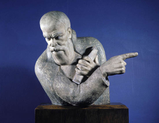 Image -- Alexander Archipenko: Sculpture of Taras Shevchenko (Detroit Institute of Arts Museum).