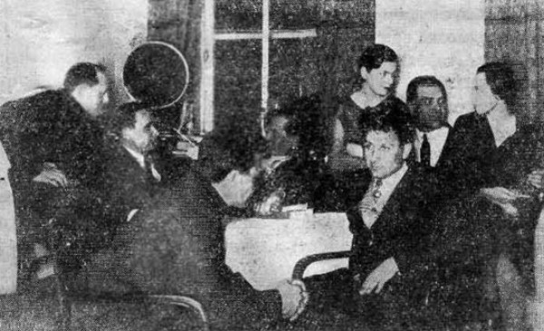 Image -- The principal members of Avanhard (AvantGarde) (Kharkiv 1929).