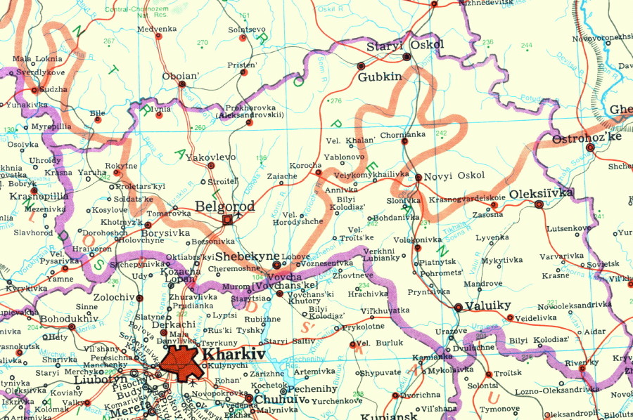 Image -- Map of Belgorod oblast