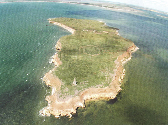 Image -- The Berezan Island (aerial view).
