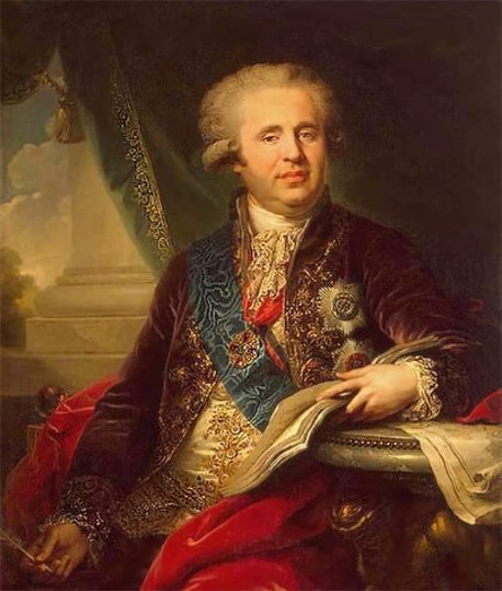 Image -- Oleksander Bezborodko (portrait by Johann Baptist von Lampi, 1792).