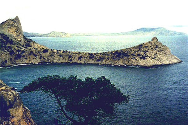 Image -- Black Sea: a cove near Sudak in the Crimea.