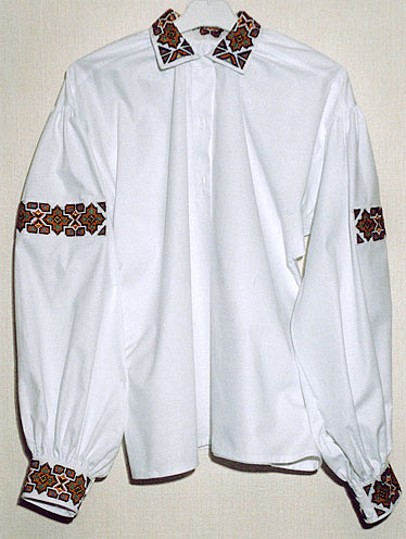 Image -- An embroidered shirt from the Boiko region.