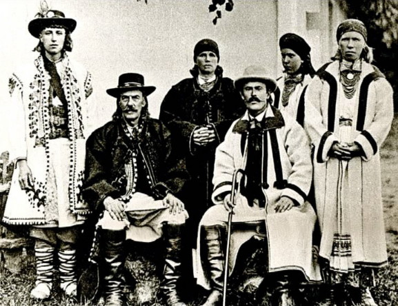 Image -- Boikos in traditional dress (early 20th century).