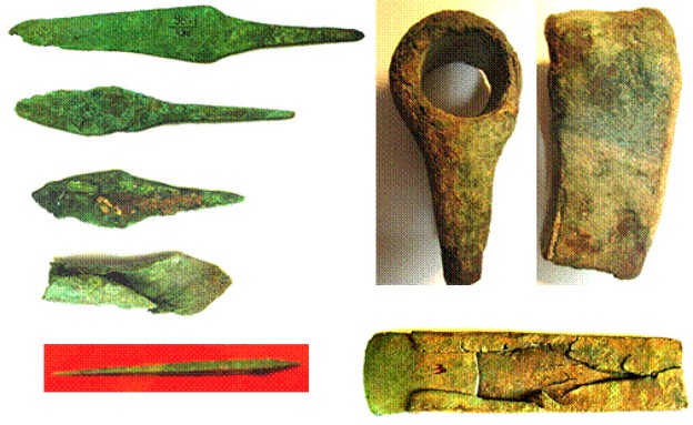 Image -- Bronze objects from the Pit-Grave culture.