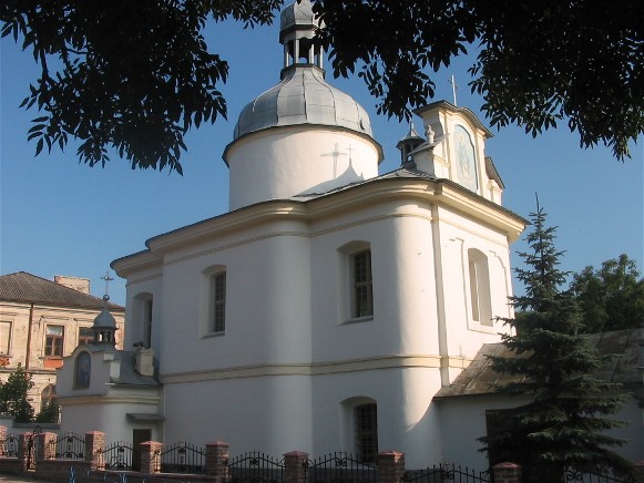 Image -- Buchach: Church of the Theotokos (1764) designed by Bernard Meretyn.