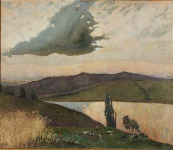 Image -- Mykola Burachek: The Last Cloud of a Passing Storm (1939).