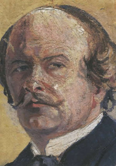 Image -- Mykola Burachek: Self-portrait (early 1910s).