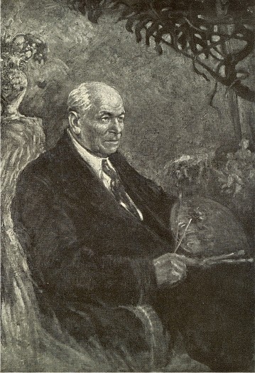 Image -- Portrait of Mykola Burachek by Mykola Zhevaho (1939).