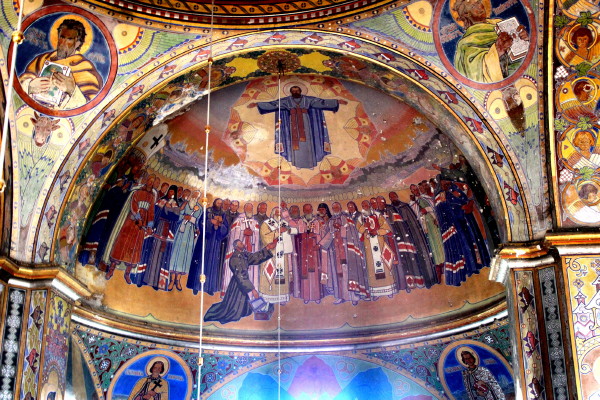 Image -- Yuliian Butsmaniuk: Church Union of Berestia (fresco).