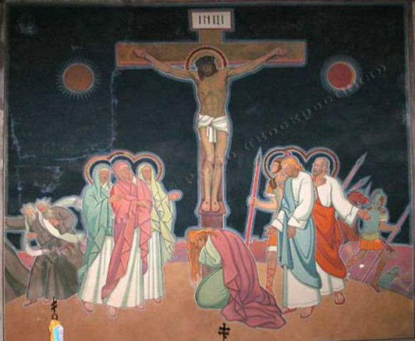 Image -- frescos In Church of Christ in Zhovkva.
