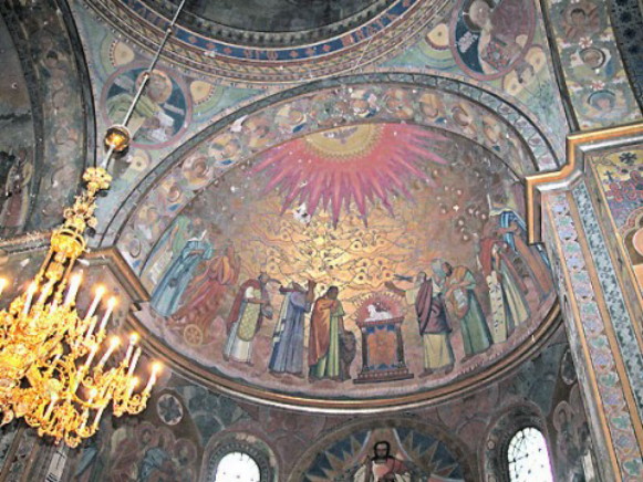 Image -- Yuliian Butsmaniuk: frescos In Church of Christ in Zhovkva.