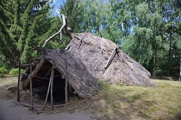 Image -- A Cherniakhiv culture dwelling (reconstructed in the Pereiaslav-Khmelnytskyi Museum of Folk Architecture and Folkways).