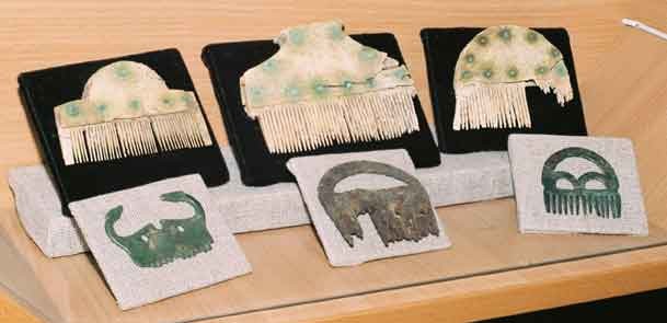 Image -- Cherniakhiv culture combs (Vinnytsia Regional Studies Museum).