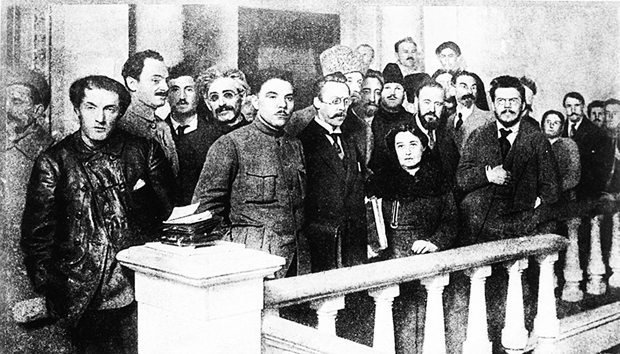Image -- Leaders of the Communist Party (Bolshevik) of Ukraine in 1918.
