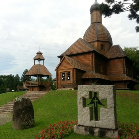 Image -- Curitiba, Brazil: Tingui Park Ukrainian church.