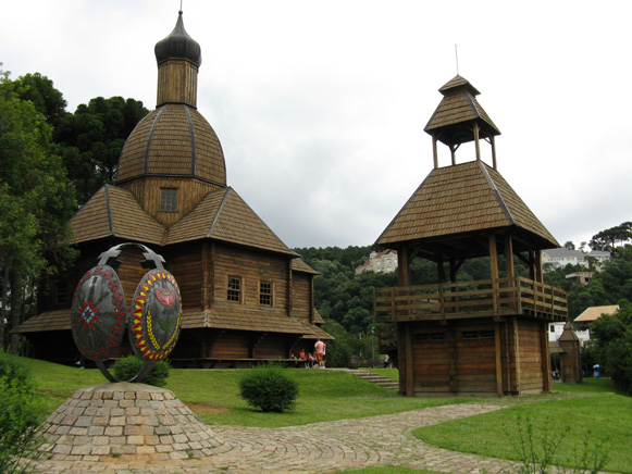 Image -- Curitiba, Brazil: Tingui Park Ukrainian church.