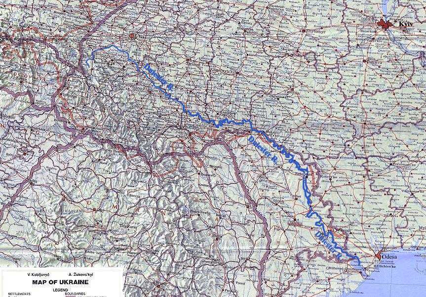 Image -- Map of Dniester River