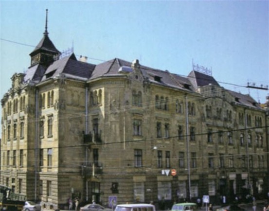 Image -- The former Dnister Insurance Company building in Lviv.