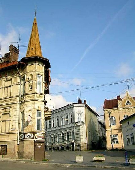 Image -- A street in Drohobych.