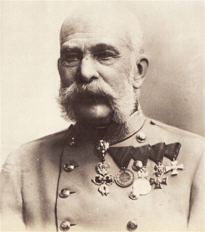Image -- Emperor Francis Joseph I (Franz Josef) of Austria (circa 1915).