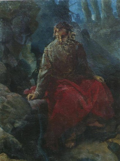 Image -- Mykola Ge: The Temptation of Christ.