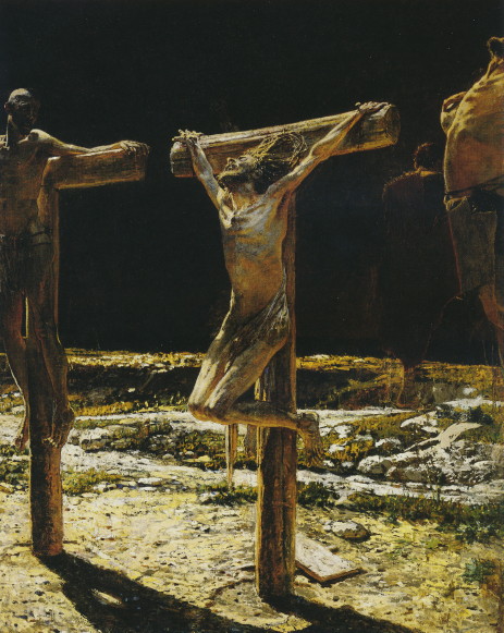 Image -- Mykola Ge: Crucifixion (1892).