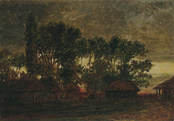 Image -- Mykola Ge: Twilight. Ukraine (1890s).