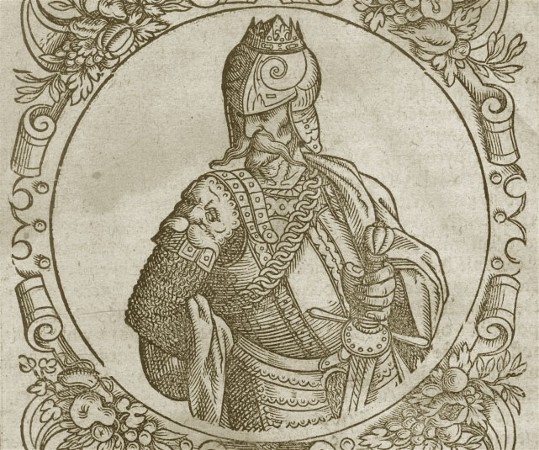 Image -- Gediminas (17th century engraving in A. Guagnini Sarmatie Europeae).