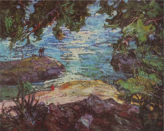 Image -- Mykola Hlushchenko: The Adriatic Sea (1975).