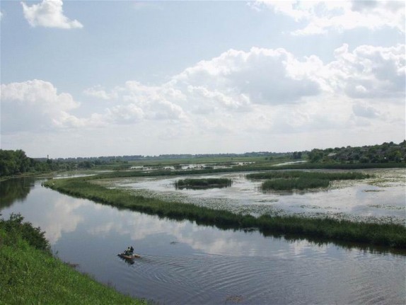 Image -- Horyn River in the vicinity of Iziaslav (Zaslav), Khmelnytskyi oblast.