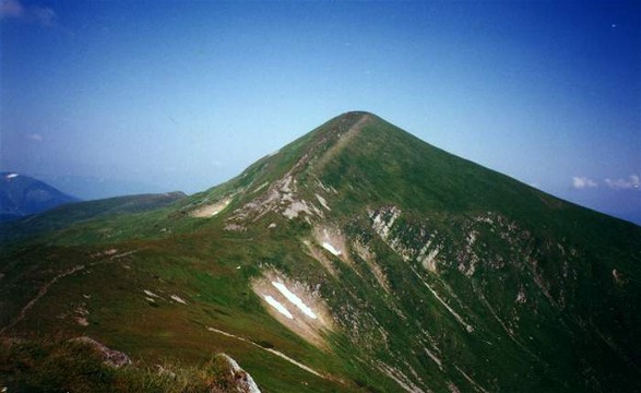 Image -- The summit of Mount Hoverlia in Chornohora.