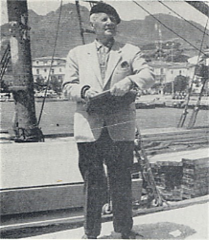 Image -- Oleksa Hryshchenko on the Elba Island (1963).