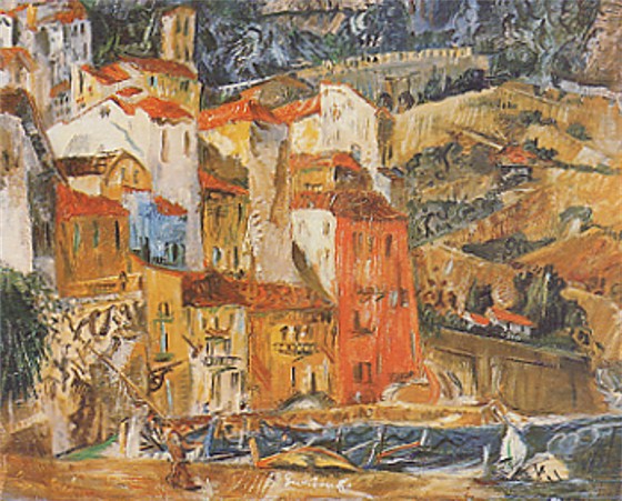 Image -- Oleksa Hryshchenko: Toulon (1925).