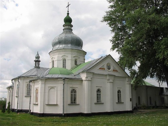 Image -- The Dormition Church of the Hustynia Trinity Monastery built by Hetman Ivan Mazepa.