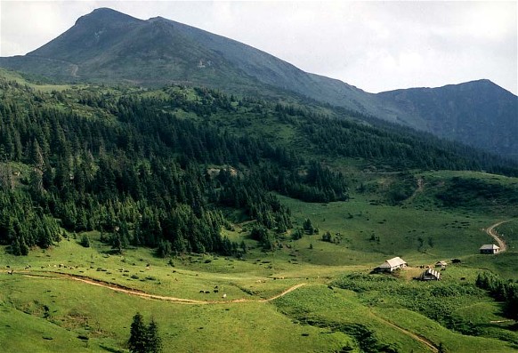 Image -- Polonyna Lysycha in the Hutsul Alps (Carpathians).
