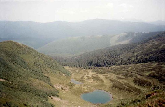 Image -- Mountain lakes in the Hutsul Alps (Carpathians).