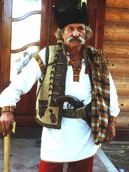 Image -- A Hutsul in a traditional dress.