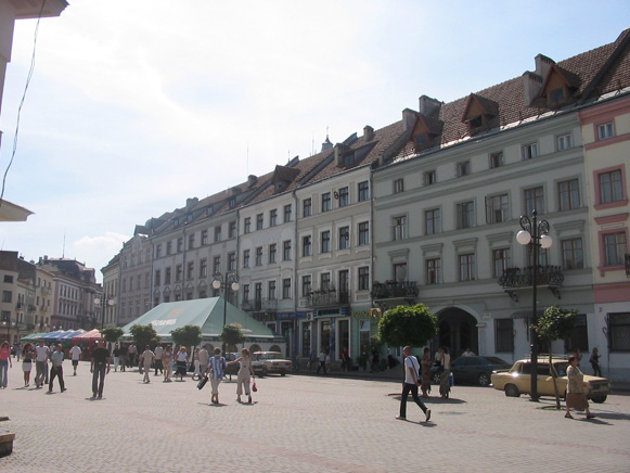 Image -- The Market Square in Ivano-Frankivsk.