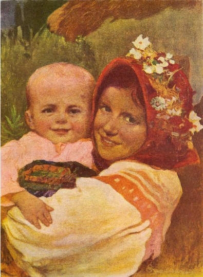 Image -- Ivan Izhakevych: The Mother is Coming (1926).