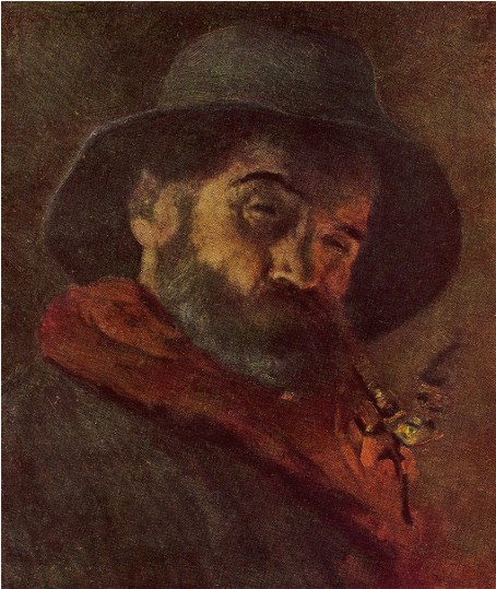 Image -- Ivan Izhakevych: Self-portrait (1915).