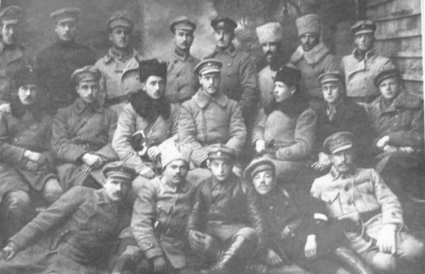 Image -- Soldiers from the Jewish Battalion of the Ukrainian Galician Army.