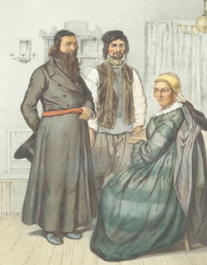 Image -- Jewish family in Galicia (1862).