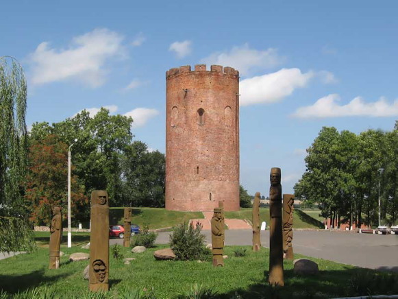 Image -- Kamianets tower in the Berestia land, built by Prince Volodymyr Vasylkovych.