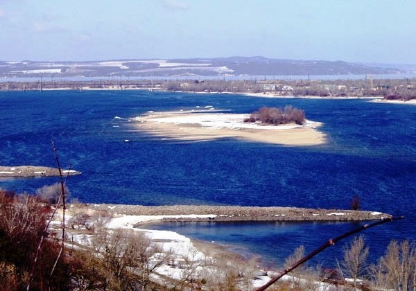 Image -- The Kaniv Reservoir on the Dnieper River.